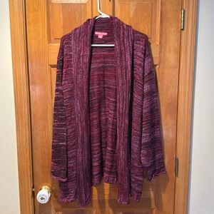 Woman within women’s multi marble open cardigan sweater 3X (30/32).